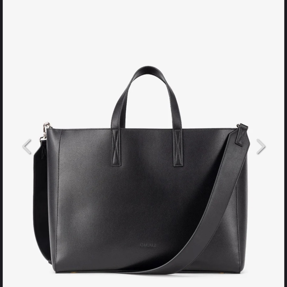 Calpak Haven Laptop Tote Bag in black